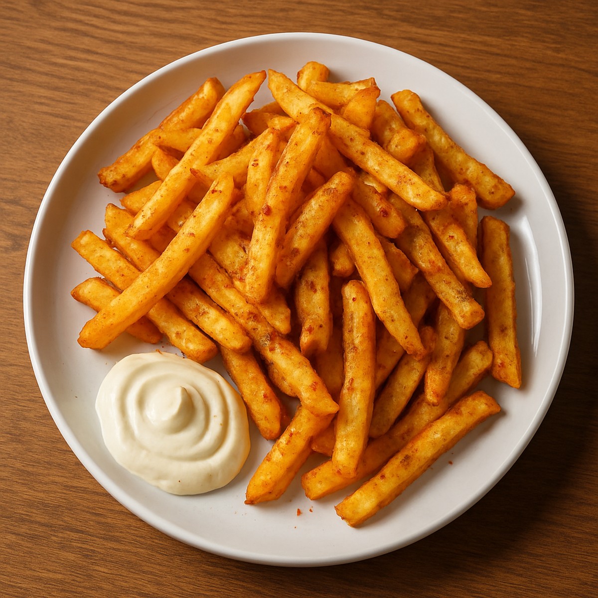 Seasoned chips with creamy dip